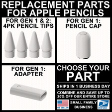 Replacement Tip/Cap/Charging Adapter for Apple Pencil 1st/2nd Gen 1/2 Pen Nib picture