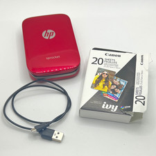 HP Sprocket ZINK Portable Mobile Photo Printer, Color, 2x3 in, USB Cable picture