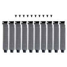 AUEAR, 10 Pack Black PCI Slot Cover Hard Steel Filter Blanking Plate with Screws picture
