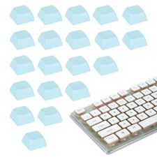 20Pcs XDA Profile Keycap Set PBT Mechanical Numeric Keypads, Light Blue picture