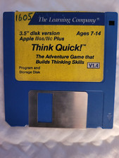 Think Quick V1.4 - The Learning Company - Apple IIGS/IIc/IIe/II+ - 3.5