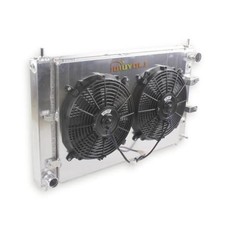 Full Aluminum Radiator 3 Row with Fan Shroud Radiator for 1997-2004 Fo rd 0084 picture