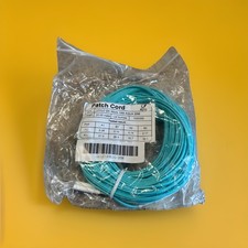 🔥(AN)***QTY 4*** LC/LC Duplex 50µm 10G Aqua 20m Multimode Fiber Optic Patch Cor picture