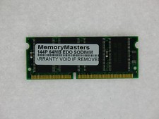 64MB EDO MEMORY RAM 60NS SODIMM 144-PIN 3.3V picture