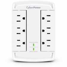 CyberPower CSB6WS Essential 6 Outlet Surge Protector with 1800 J Surge picture