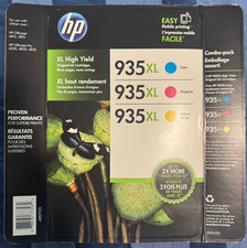 3Pk New  HP 935XL OfficejetColor Ink Cartridges  6230 6830 6835 + HP Postcards picture