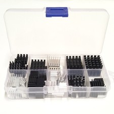 100pcs Aluminum Heatsink Assortment Kit Small Cooler Heat Sink Set Without picture