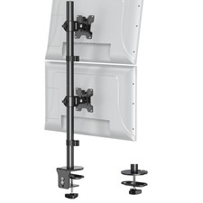 Vertical Dual Monitor Stand, Stacked Monitor Mount for 2 Screen Max 32 inches... picture
