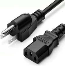 5ft 10 Amps 125 Volts Power Adaptor Cord for Monitors Computers and Other Gadget picture