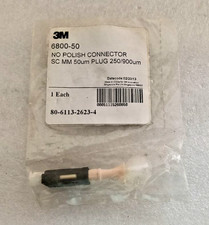 LOT OF 4 3M 6800-50 NO POLISH CONNECTOR SC MM 50um PLUG 250/900um *NEW* picture
