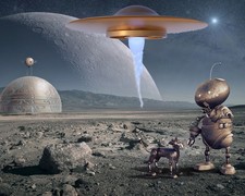 Mouse Pad Aliens Robots  UFO's  Are Real I Believe Now This Photo Proves it picture