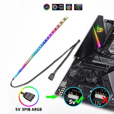 ARGB Flexible Light Strip 400mm Magnet 5V Addressable LED Neon Light DIY PC Case picture