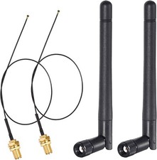 2Pack WiFi Antenna 2.4GHz 5GHz MIMO RP-SMA 30cm Ngff MHF4 Cable for Wireless picture