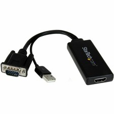 Startech IT VGA2HDU VGA to HDMI Adapter 1080p USB Audio Black picture