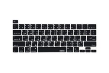 XSKN Arabic/English Bilingual Design Black Silicone Keyboard Cover Skin picture