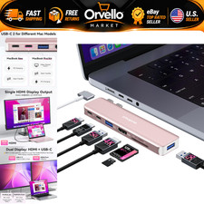 USB C Hub Adapter for MacBook Pro/Air 2018-2026, Multi-Port Connectivity, Fast D picture
