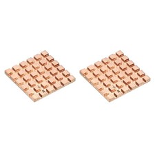 Heatsink Kit Pure Copper 25x25x2mm for IC MOS with Thermal Pads Pack of 2 picture