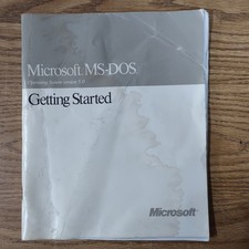Vintage 1991 Microsoft MS-DOS 5.0 Getting Started User Manual Guide SY17347-0191 picture