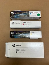 4 OEM HP 976Y,976YC Pro552,577 CMYK Ink L0R05A, L0S30YC, L0R07A, L0S20YC (24-27) picture