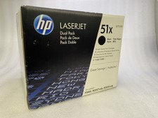 Genuine OEM NEW HP 51X Dual-Pack Black Cartridge Q7551XD Sealed Box picture