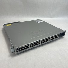 Cisco WS-C3850-48PW-S 48-Port PoE+ Gigabit Layer 3 Managed Switch Tested & Reset picture