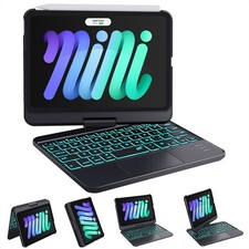360° Rotating Keyboard Case for iPad Mini 7 & Mini 6 - Slim, Lightweight, Protec picture