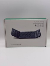 Samsers Foldable Bluetooth Keyboard for iOS Android Windows Mac Blue Full Size picture
