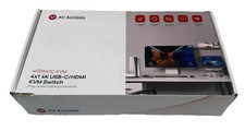 NEW AV Access 4KSW41C-KVM USB-C HDMI 4x1 4K KVM Switch Docking Station 60W PD picture