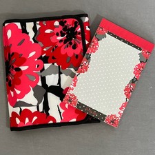 Thirty One BOLD BLOOM Tri-Fold Organizer iPad/Tablet Holder Pockets +Stationary  picture