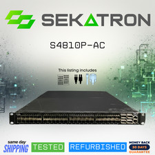 Dell Force10 S4810P-AC  48 Port SFP 10G 4 QSFP 40G 2x PSU -Same Day Shipping picture