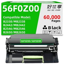 56F0Z00 Drum Unit Compatible for Lexmark B2338 MB2338 B/MB2422 B/MB2546/2650 picture