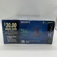 Sony 100MFD-2HD 1.44MB Double Sided Micro Floppy Disks 3.5