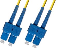 15M OS2 Singlemode Duplex Fiber Optic Cable 9/125 SC Yellow Patch Cable Network picture