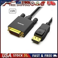 Benfei 15' DisplayPort to DVI Cable Bi Directional DVI-D 24+1 Male to HDMI Cable picture