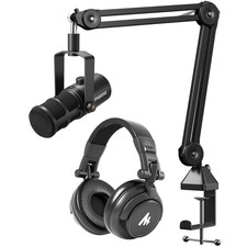 MAONO Dynamic Microphone with Headphones, USB/XLR Podcast PC Mic for... picture