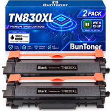 2 PK TN830 XL Toner Hi-Yield for Brother TN830XL HL-L2480DW DCP-L2640DW L2820DW picture