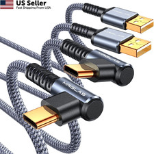 MRGLAS 3.2A USB C Charger Cable,[2-Pack, 10FT] A to 10FT+10 FT, Grey  picture
