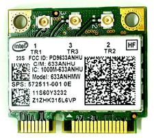 Intel Centrino Ultimate-N 6300 633ANHMW WiFi Card Mini PCIe 3x3 HP PLC 572511-00 picture