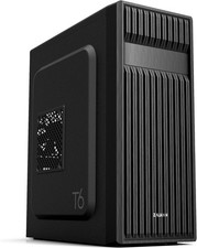 Zalman T6 ATX Mid Tower Computer PC Case, Pre-Installed 120mm Fan, T6, Black picture
