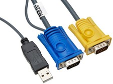 Aten Technology 2L5202UP 6-Feet PS/2 to USB Intelligent KVM Cable picture