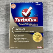 TurboTax 2010 Premier Federal State Investments Rental Property Windows Mac picture