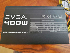 EVGA 400W ATX Power Supply PSU 100-N1-0400 Black SATA PCIe CPU picture