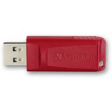 Verbatim 98525 Store 'n' Go 128GB USB 2.0 Flash Drive Red Retractable Capless picture