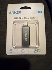 Anker USB-C 2-in-1 SD MicroSD Card Reader Adapter Series 3 Gray New picture