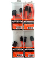 6-Pin M-F Connector PCI-E 6-Pin to 6-Pin Sleeved Extension 9.8in *LOT OF 4* picture
