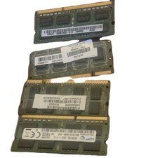 Laptop RAM Memory Lot 4 Mixed DDR2 DDR3 SODIMM Samsung HP 8GB Total picture