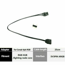 New For Corsair RGB to Standard ARGB 3-Pin 5V 25cm Adapter Connector US picture