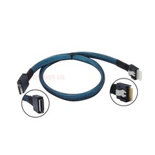 SFF-8654 Slimline SSD Active to SFF-8611 4i OcuLink PCIe PCI-Express Cable 50cm picture