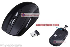 black usb Wireless Optical mouse for Dell Gateway Toshiba Chromebook Laptop PC picture