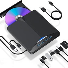 7 IN 1 BD Burner External USB 3.0 Slot In DVD RW CD Writer Portable Drive Laptop picture